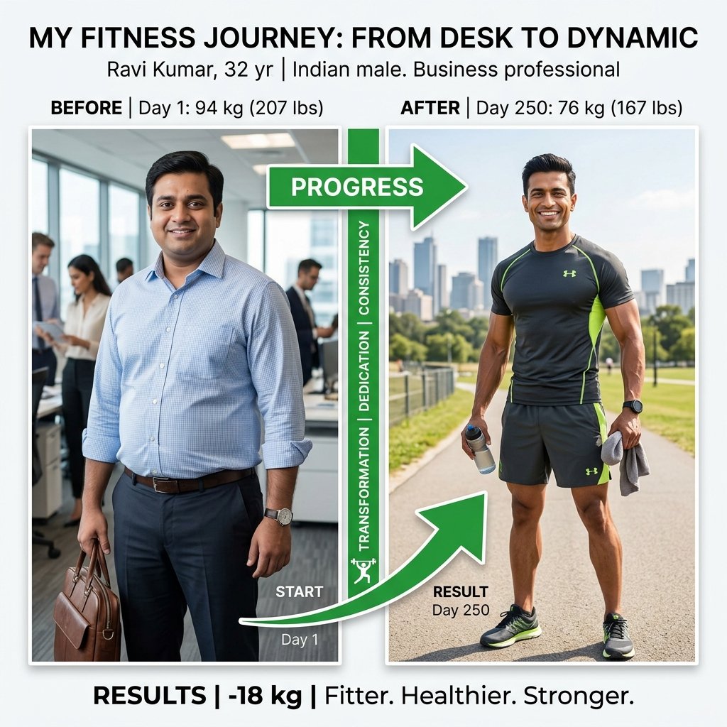 Client lost 7 KG while running a business